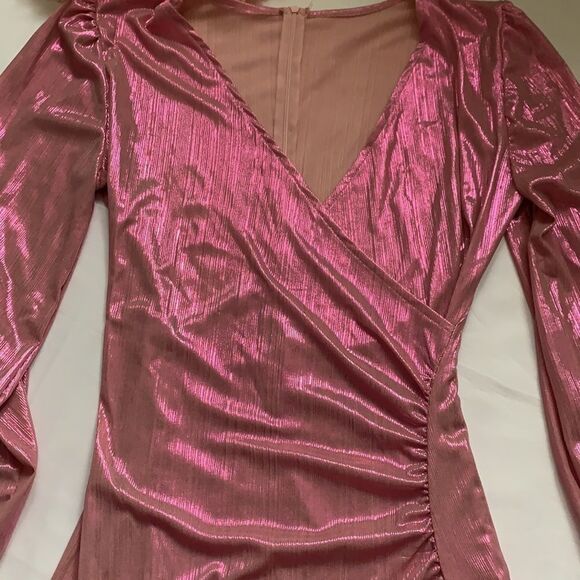𝅺🔥SEXY V Neck Bodycon Long Sleeve Sparkly Dress🔥 - Picture 11 of 15